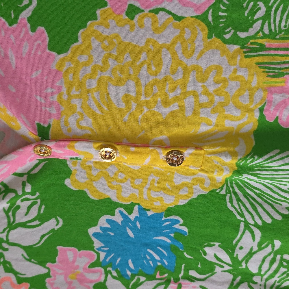 Lilly Pulitzer Multicolor Floral Spring Pima Cotton Dress Size S - Picture 3 of 10